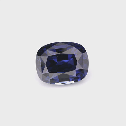 Luxurious Deep Royal Blue Cushion Cut Sapphire